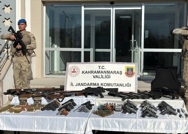 Kahramanmaraş’ta silah ve mühimmat kaçakçılığına 10 tutuklama